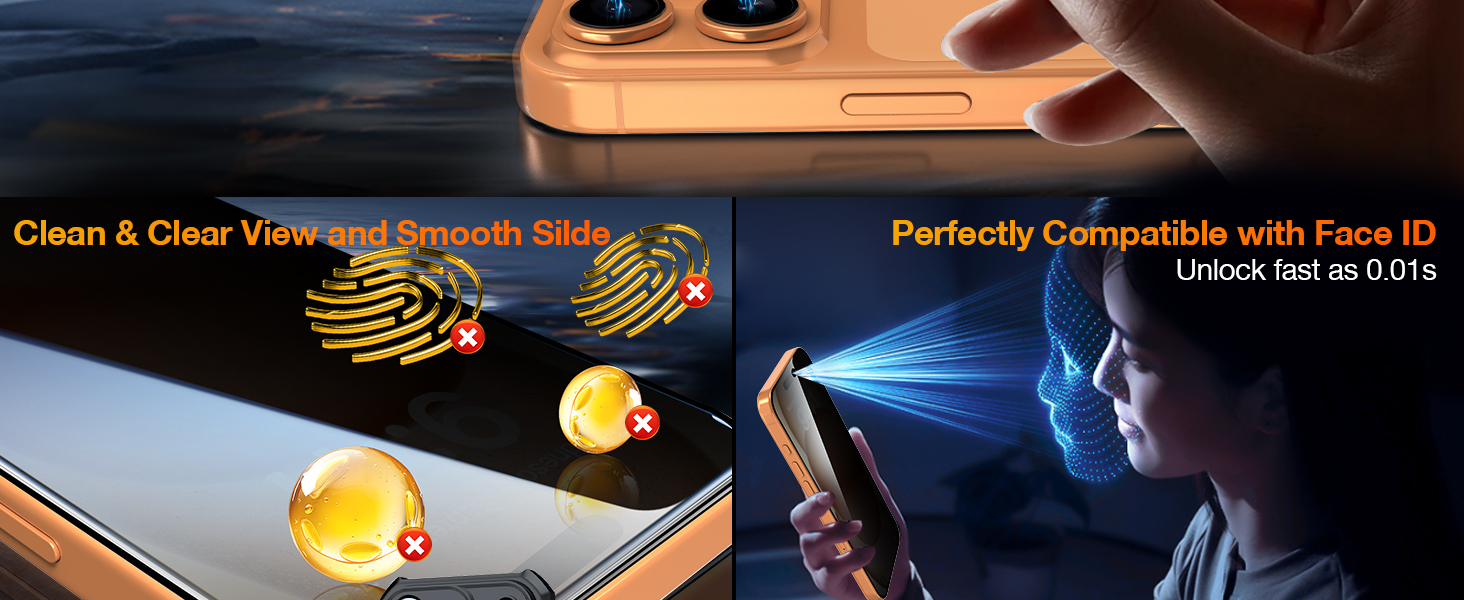 Easy to install Face ID unlock 0.01s case friendly Suitable for 99% phone cases in the market