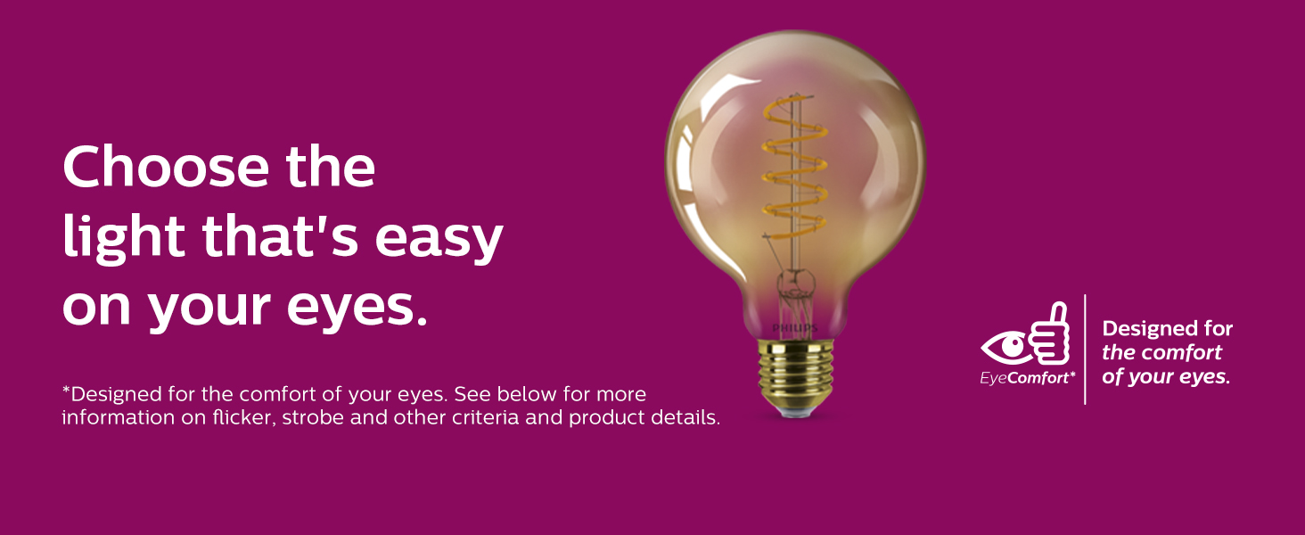 Philips; LED; EyeComfort; flicker free; no glare; CRI;
