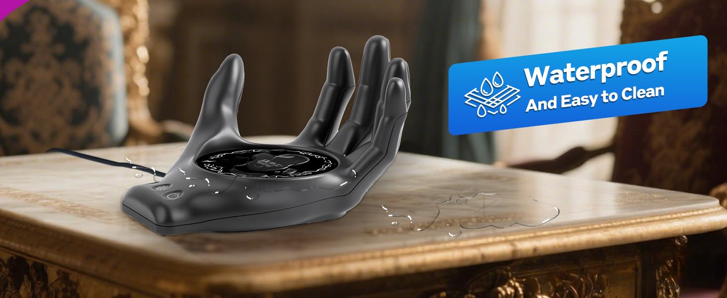 Hand Heating Mug Warmer &amp;amp; Mug Set - 3 Temp Settings, Coffee Cup Warmer Plate for Desk Auto Shut Off