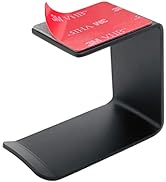 Mt.Jun Aluminum Under-Desk Headphone Hook | with Strong Adhesive VHB Tape | Holds 5 lbs | Black