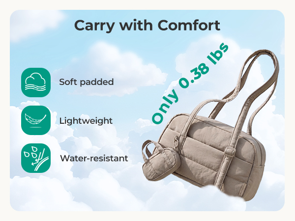 lightweight puffy bag