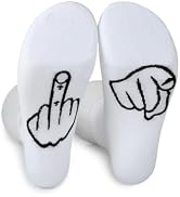 DS. DISTINCTIVE STYLE Middle Finger Socks Funny Socks for Men Women Novelty Gag Gift for Adults