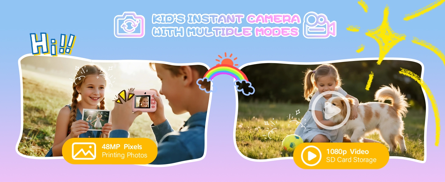 kid camera pink