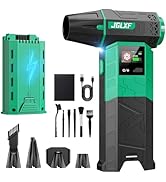 Electric Air Duster Upgraded, 130000RPM Gear Adjustable Compressed Air Duster, 4000mAh Removable ...