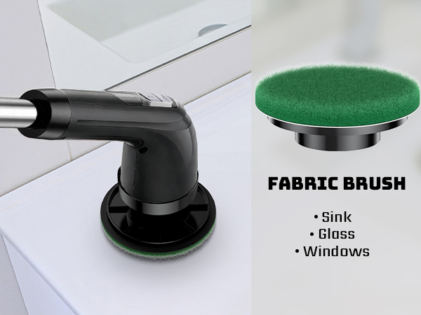 Fabric brush for sink, glass, windows