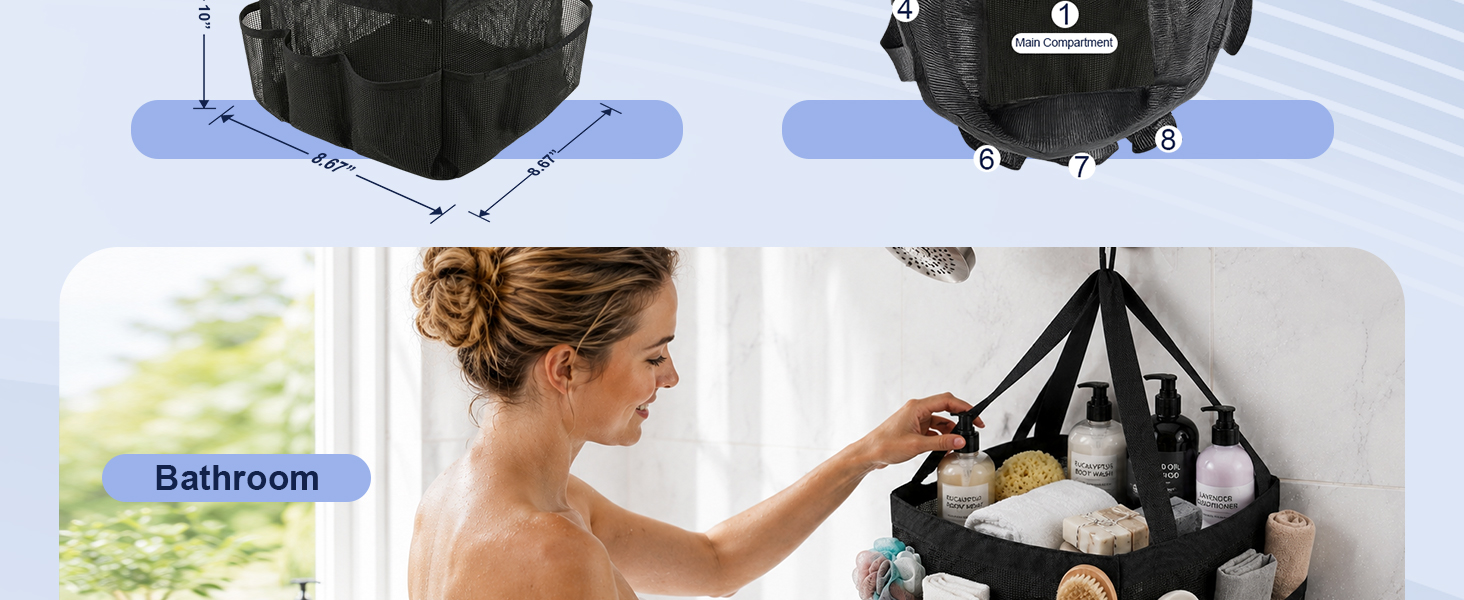 Mesh Shower Caddy Portable
