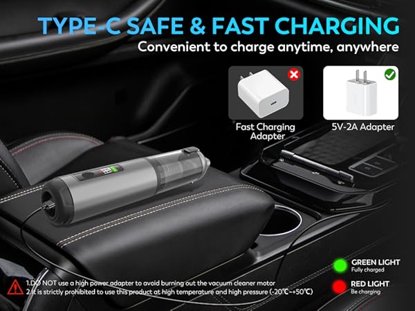 KedeeSparkle Cordless Car Vacuum Cleaner