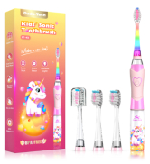Kids Electric Toothbrush Toddler Toothbrush Age 2-4-8-12 Electric Toothbrush Kids with Timer Rain...