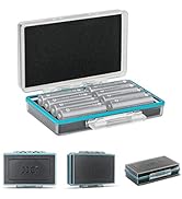 8 Slots AA Battery Case, PC Shell Water-Resistant &amp; Shockproof Battery Storage Case for 8 x AA / ...