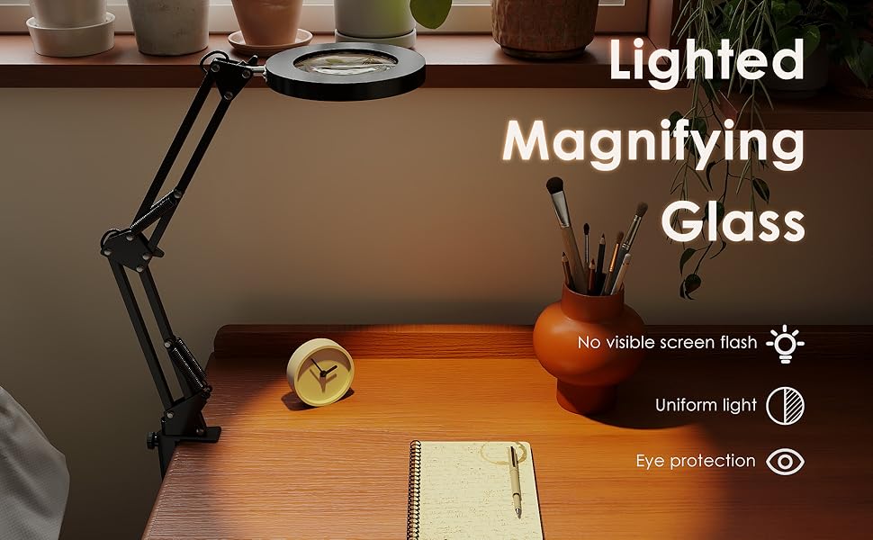 desk lamp magnifying glass magnifying glass with light desk light magnifying glass for reading