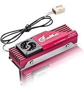 GUNMJO M.2 2280 SSD Heatsink, 20mm Built-in Cooling Fan, Aluminum Plate-Fin Design, with Thermal ...