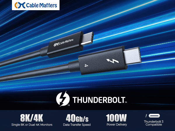 Long Thunderbolt 4 Cable