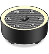 Kipcush Sleep Sound Machine with 24 Non-Looping White/Pink/Brown Noise, Soft Glow Non-Glaring Nig...