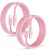 2Pack for Apple iPhone14 pro max Fast Charger Cable Pink 6ft [Apple MFi Certified], USB Type C to...