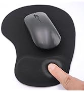 JYWYBF Ergonomic Mouse Pad with Wrist Rest, Gel Wrist Support Mousepad, Pain Relief Laptop Comput...