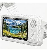 DUBIGNB Water-Resistant Shower Phone Holder with Bluetooth Speaker, Wall Mounted Bathroom Phone M...