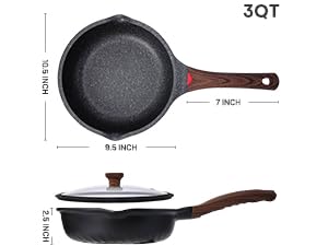 10 inch deep frying pan