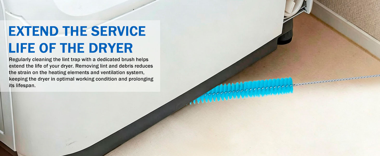 Dryer Vent Cleaner Kit - Compatible Universal Vacuum Attachment Hose with Most Vacuum Cleaner