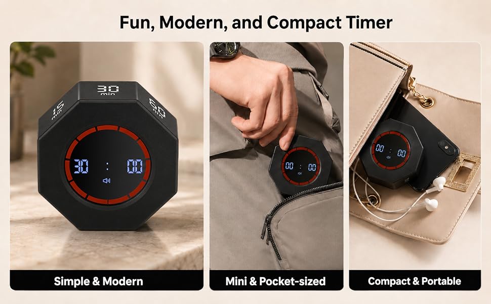 Fun, Modern, and Compact Timer