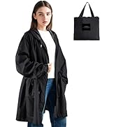 LAMA Women's Rain Jacket with Hooded, Lightweight Waterproof Rain Coat with Big Pocket, Windproof...