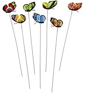 TOYANDONA 12pcs Butterfly Stakes - Waterproof Garden Butterfly Ornaments for Yard Indoor Outdoor ...