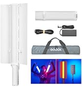 GODOX LC1000R Handheld RGB Tube Light, 2500K-8500K RGB Stick Light with Barndoor&amp;Soft Diffuseur, ...