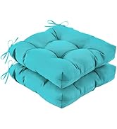 IASEAHK Outdoor Chair Cushions Set of 2, 19" x 19" x 5", Waterproof Outdoor Seat Cushions for Pat...