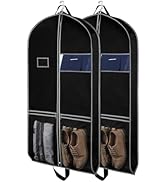 Zilink Garment Bags Suit Bag for Travel and Storage 43 inches Gusseted Suit Cover Protector for C...