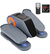 Under Desk Elliptical Machine, Electric Ellipse Leg Exerciser for Senior, 12 Level Speeds, Forwar...