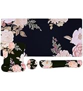 MOSISO Keyboard Mouse Pad Set, Large Gaming Mousepad&amp;Keyboard Wrist Rest&amp;Mouse Pad with Wrist Res...