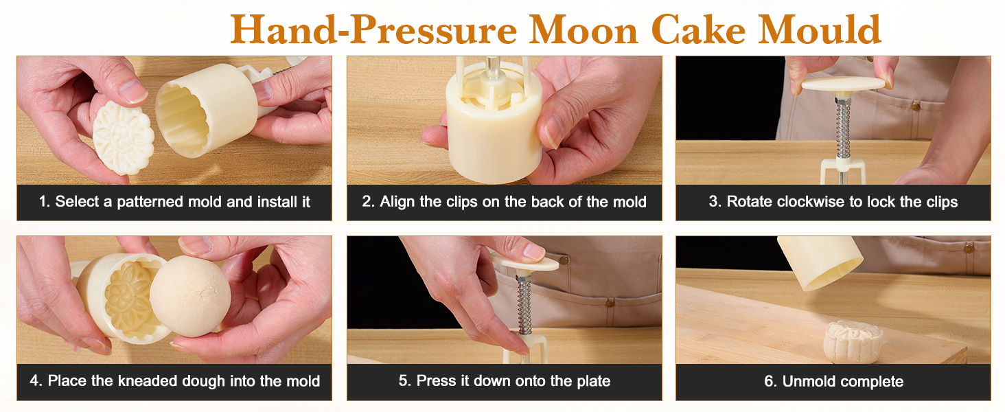 Hand Press Moon Cake Mold