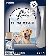 Glade Automatic Spray Refill Starter Kit, Pet Fresh Scent, Scented Air Freshener for Home and Bat...