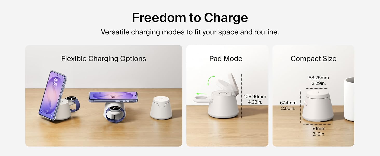 3-in-1 wireless chaging station