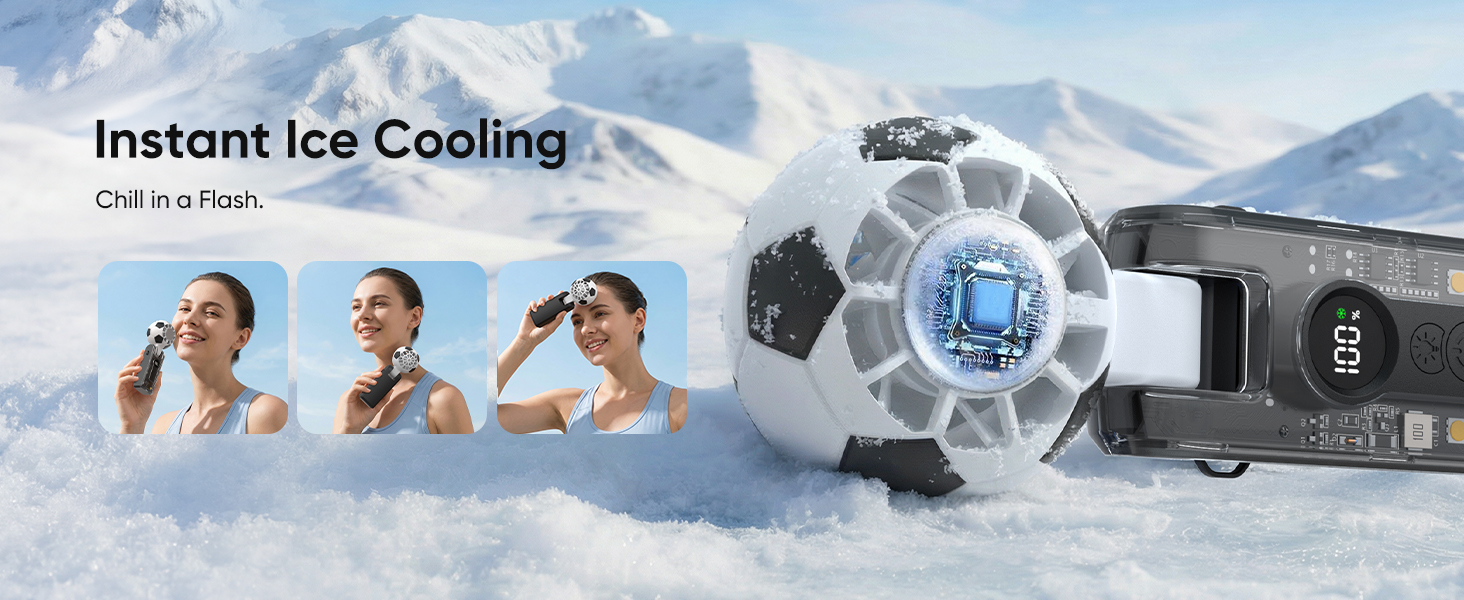 Instant Ice Cooling hand fan