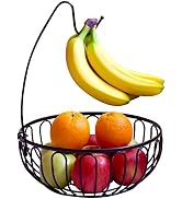 Deco Brothers Fruit Bowl with Banana Holder, Bronze