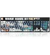 GUNMJO PBT Dye-Sublimation Ocean Wave Keycaps for Gaming Keyboard with Cherry Gateron MX Switches...
