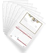 Recipe Card Protectors 8.5x6.8 Inch Recipe Card Sleeves for Mini Binders 4x6 Index Card Sleeves R...