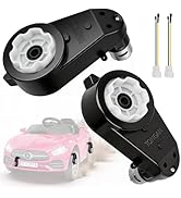 12V Ride On Car Motor Gearbox 2Pcs RS550 40000RPM Upgrade Set for Power Wheels Kids Electric Cars...