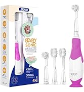 SEAGO Toddler Electric Toothbrushes for Baby Ages 0-3 Years, Baby Toothbrush with Smart Timer and...