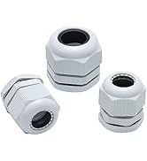 Muelnmey 3PCS Cable Glands 2 M25 (13-18mm) Connectors and 1 M32 (18-25mm) Connector for Power Out...
