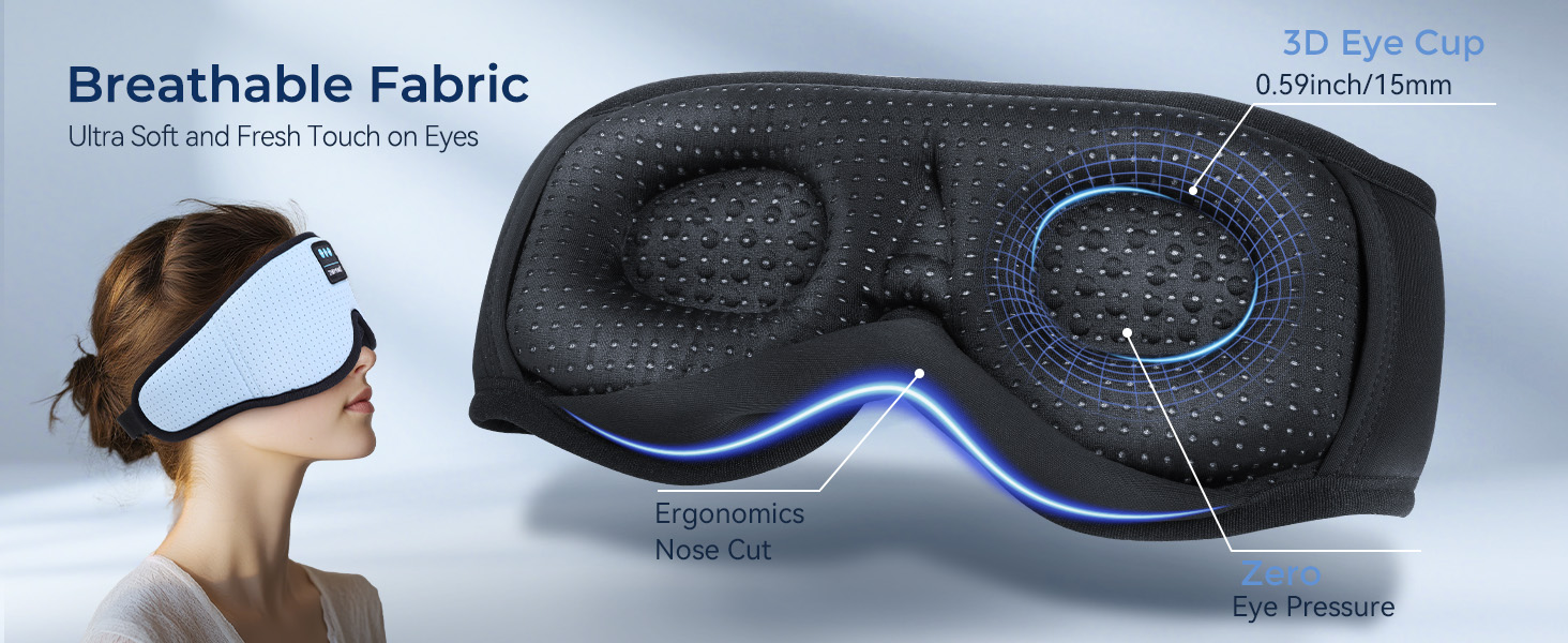 Bluetooth Sleep Eye Mask for Smart Relaxation