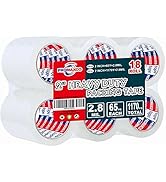 PROMAXCO Heavy Duty Packing Tape 18 Rolls, Total 1170Y, Clear, 2.8 mil, 1.88 inch x 65 Yards, Ult...
