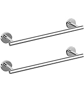 Cilee 2 Pieces Polished Chrome Bathroom Towel Bar, 24 Inch Double Towel Racks ,Bathroom Towel Hol...