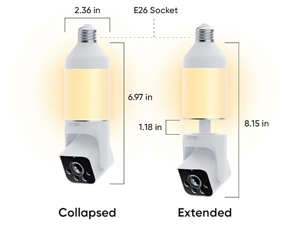 Wyze Bulb Cam Dimensions