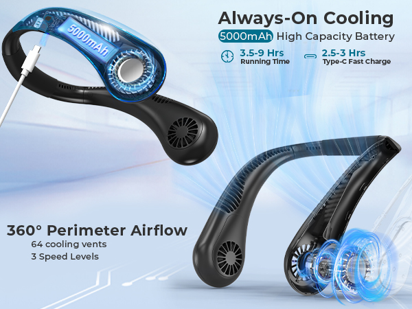 neck fans that blow cold air