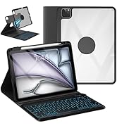 OYEEICE for iPad Pro 11 inch Case with Keyboard - Detachable Backlit Keyboard, Upgraded Magnetic ...