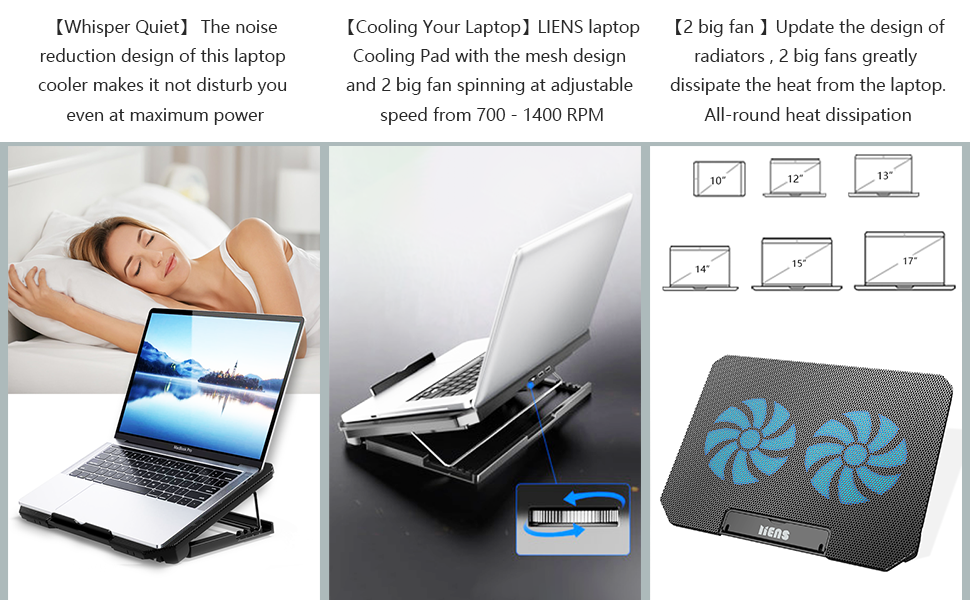 LIENS laptop cooling pad gaming laptop cooler