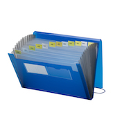 Smead Poly Expanding File, 12 Pockets, Flap and Cord Closure