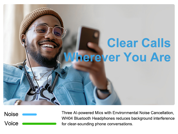 3 AI-powered mics with ENC, Reduces background interference for clear-sounding phone conversations.