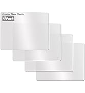Fotouzy Flexible Plastic Cutting Boards for Kitchen, 4 Frosted Clear Cutting Mats 15 x 12 In, BPA...